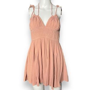 Sharon Collections Boho Flowy Romper Blush Pink Size 6